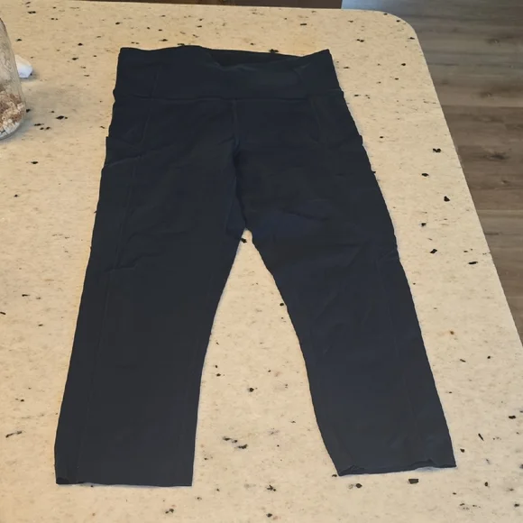 Navy Blue Lululemon Athletic Leggings - Picture 2 of 4